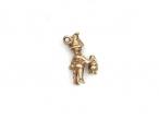 Irish 9kt yellow gold Leprechaun with a pot of gold charm