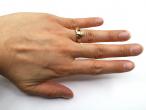Vintage 9kt yellow gold Claddagh ring