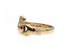 Vintage 9kt yellow gold Claddagh ring