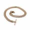 Vintage 9k gold T-bar chain