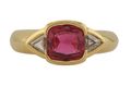 18kt Yellow Gold Ruby and Diamond Ring