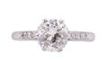 EDWARDIAN OLD EUROPEAN-CUT DIAMOND SOLITAIRE, CIRCA 1910