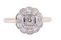 EDWARDIAN STYLE DIAMOND CLUSTER RING, MODERN