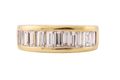 Vintage Channel Set half Eternity Band, Circa 1960