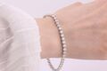Modern 8ct diamond white gold tennis bracelet
