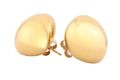 A pair of bombé-form dome earrings