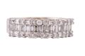 A DIAMOND-SET HALF ETERNITY RING