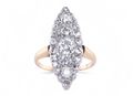 Diamond Marquise Cluster Ring