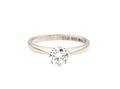 Swedish 18kt white gold diamond solitaire engagement ring