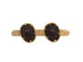 Victorian Double Brown Beetle Bar Brooch in Yellow Gold
