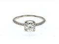 Vintage 1.08ct Old European cut diamond solitaire platinum ring