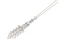 Vintage Chandelier pendant set with diamonds in 18kt white gold
