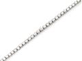 Graduating diamond line bracelet in 18kt white gold
