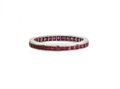 Art Deco ruby channel set full eternity ring