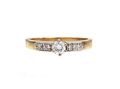 18kt yellow gold diamond solitaire engagement ring