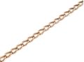 Antique 9kt rose gold oval curb link bracelet