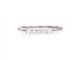 Petite diamond five stone ring in 18kt white gold
