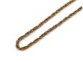 Retro 9kt yellow gold fancy rope link chain