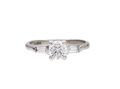 0.45ct round brilliant cut diamond solitaire engagement ring