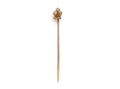 Antique Old Mine cut diamond shamrock stickpin