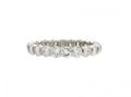 French Vintage Diamond Tension Set Full Eternity Ring