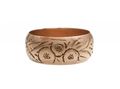 1910 Engraved 7.70mm 9kt Rose Gold Ring