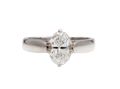 0.60ct moval cut diamond solitaire engagement ring in platinum