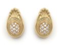 Boucheron Jaipur collection diamond earrings in 18kt yellow gold