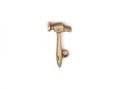 Vintage 9kt yellow gold hammer charm