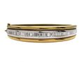 vintage 18kt gold and diamonds bangle