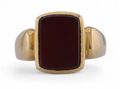 1893 Elongated Rectangular Carnelian Signet Ring In 18kt Yellow Gold1893 Elongated Rectangular Carnelian Signet Ring In 18kt Yellow Gold