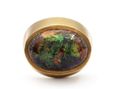 1970s black opal cocktail ring in 18kt yellow gold