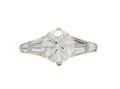 Vintage 2.00ct brilliant cut diamond solitaire engagement ring