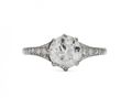 Edwardian 1.00ct diamond solitaire engagement ring