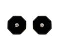 Art Deco converted diamond and onyx stud earrings