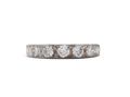Vintage diamond set half eternity ring in 18kt white gold