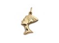 Vintage 14kt Yellow Gold Queen Nefertiti Pendant