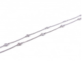 Modern diamond set trace chain necklace in 18kt white gold – Courtville Antiques