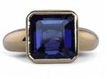 Vintage Bezel Set Iolite In 18kt Yellow Gold