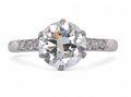 Vintage 2.00ct Transitional Cut Diamond Solitaire ring In Platinum