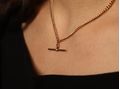 9ct gold Albert chain with T-bar.