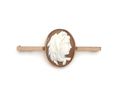 Vintage 9kt rose gold cameo pin brooch