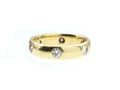 Vintage diamond set wedding band in 18kt yellow gold