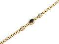 Antique 15kt yellow gold cabochon sapphire and diamond bracelet