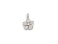 Contemporary 18kt white gold and diamond set pendant