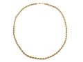 Vintage 9kt yellow gold rope link chain