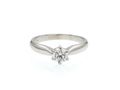 Vintage 0.40cts round brilliant cut diamond solitaire ring