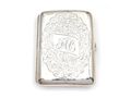 Antique sterling silver curved rectangular case