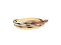 Vintage 9kt tri-gold Russian wedding ring