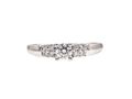 Solitaire diamond engagement ring in 18kt white gold